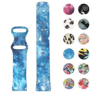 StrapsCo Replacement Print Rubber Silicone Watch Band Strap for Fitbit Versa 4 - Picture 1 of 15