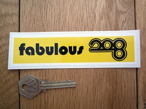 Pegatina FABULOUS 208 Luxemburgo Radio Pirata Coche Clásico Años 60 Años 60 Retro - Imagen 1 de 1