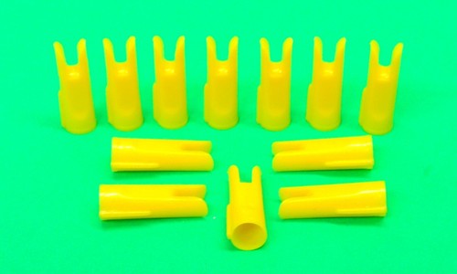 Encoches Fléchées Index 1/4 Bear Archery Mycro Nocks - Orange