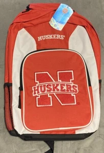 NCAA Nebraska Huskers Officially Licensed Sports Backpack Black/Red Team Gear - Picture 1 of 2