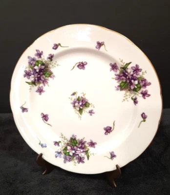 Rossetti "Spring Violets" Hand Painted 10 In Dinner Plate Discontinued Japan - Image 1 of 4