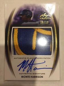 2014 Leaf Trinity MONTE HARRISON On Card Auto 9/10 Autograph Jumbo Patch RC - Picture 1 of 1