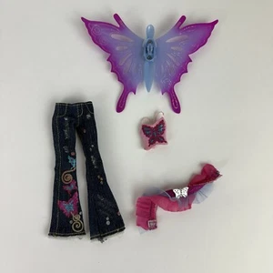 Muñeca Bratz Moda Pixiez Jade Ropa Pantalones, Top, Falda, Alas Paquete - Imagen 1 de 7