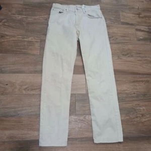 Levi's Jeans Mens 30x32 Tan Denim 505 Regular Fit Straight Leg Y2K *FLAWS* - Picture 1 of 12