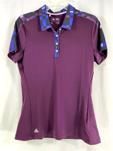 Adidas Damen S Merch Sh/Sleeve Polo Golf Shirt Red Night - Lila Neu mit Etikett Neu - Bild 1 von 7