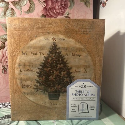 Table Top Photo Album, Holds 200 Photos Vintage Rare Scrapbook Gift Holliday - Image 1 of 4