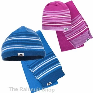 TRESPASS KINDER JUNGEN ODER MÄDCHEN IGELMÜTZE & SCHAL SET 2-10 JAHRE - Bild 1 von 3