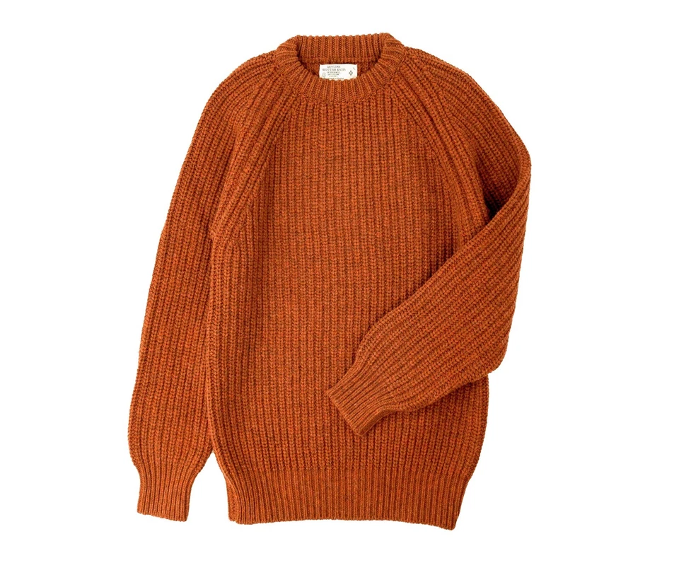Chunky Wool Fisherman Crew Neck Jumper - Various Colours - Image 1 of 1