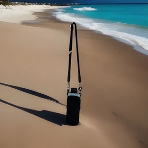 Water bottle with bag holder and pocket on the side for phone. - Picture 1 of 3