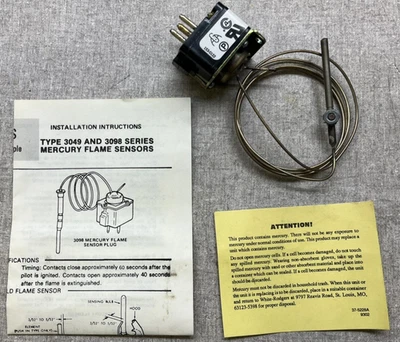 White Rodgers 3098-135 N.O.S. Flame Sensor 48 Inches 3098135 Automatic Pilot - Image 1 of 4