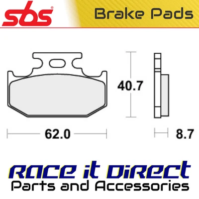 Pastillas de freno traseras todoterreno SBS Kawasaki KLX 650 1993-1995 Foto 1 de 4