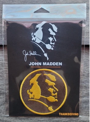 John Madden Thanksgiving Memorial Jersey Patch Memorial Patch - Image 1 of 2