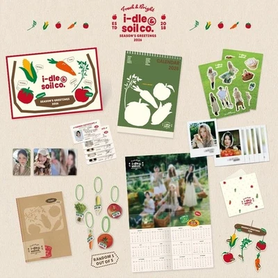I-DLE 2026 SEASON'S GREETINGS I-DLE&SOIL CO/Calendar+Diary+Poster+Card+Ring+GIFT - Bild 1 von 4