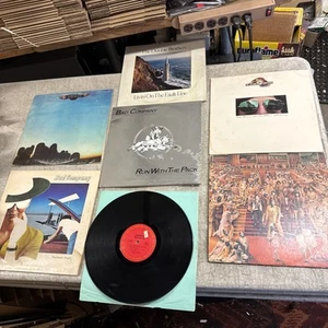 Lot 7 1970s Classic Rock LPs Bad Company, Aerosmith, Rolling Stones, Doobie Bros - Picture 1 of 1