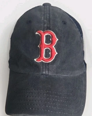 Official American Needle Men's Blue Boston Red Sox Logo Trucker Cap One Size - Image 1 of 4