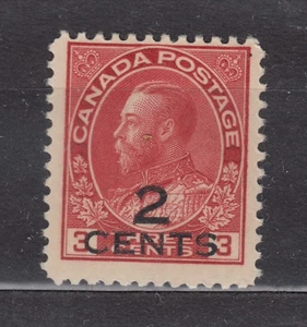 1926 #140 2¢ on 3¢ KING GEORGE V “ADMIRAL” PROVISIONAL ISSUE F-VF - Picture 1 of 2