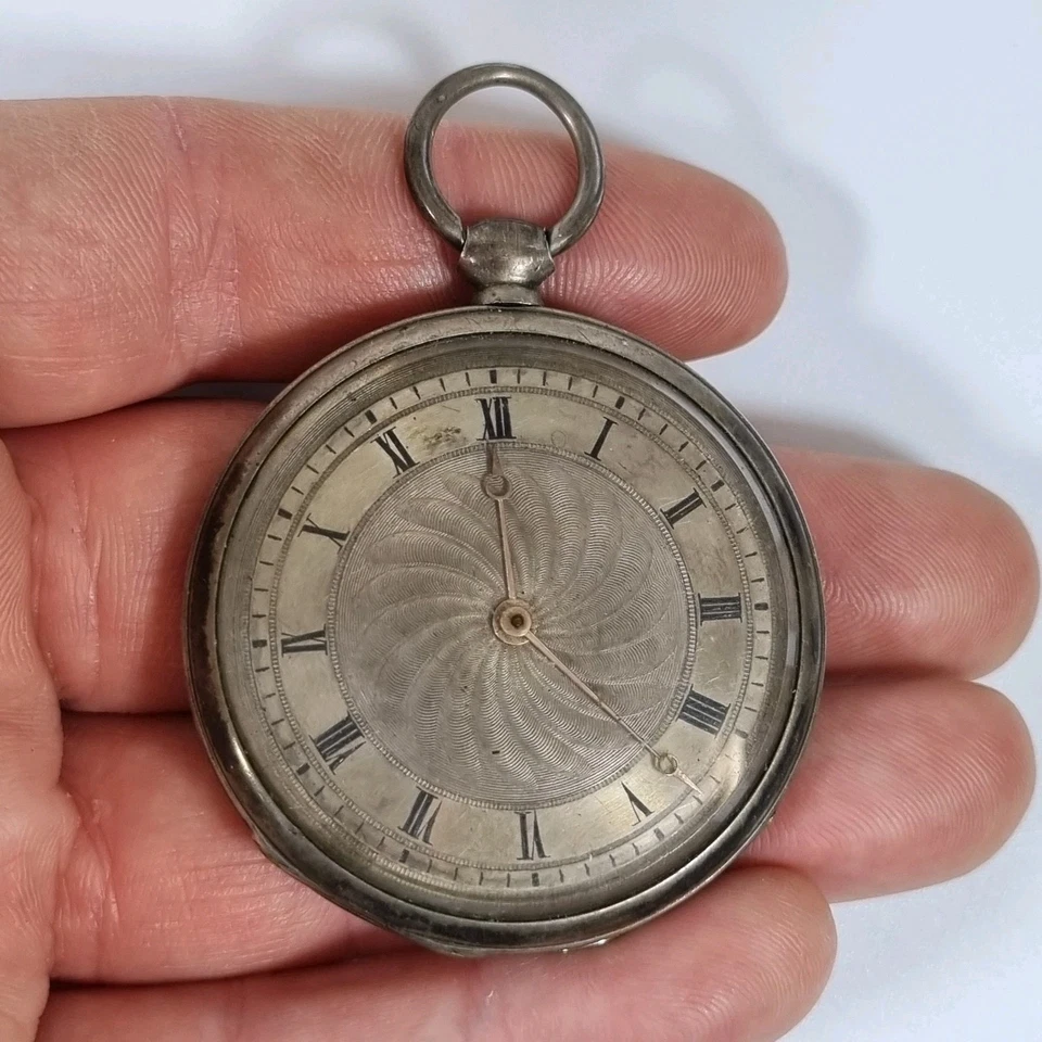 Antico orologio da tasca in metallo bianco Berthoud Paris - Immagine 1 di 4