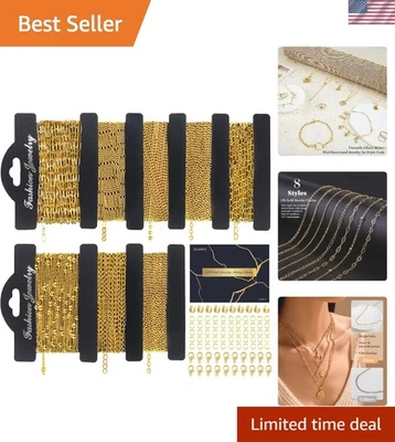 Cadenas de collar de oro de 18k para hacer joyas Foto 1 de 4