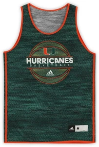 Miami Hurricanes Team-Issued #10 Forest Green Reversible Jersey - Basketball - M - Picture 1 of 4