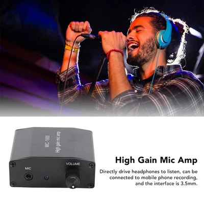 Mikrofonverstärker Mic Audio Amp High Gain 1000-fache Verstärkung Zubehör Se DN - Bild 1 von 4