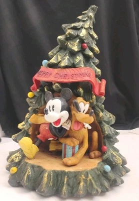 Disney Mickey Mouse And Pluto Decorated Christmas Tree (Damage See Details/Pics) - Image 1 of 4