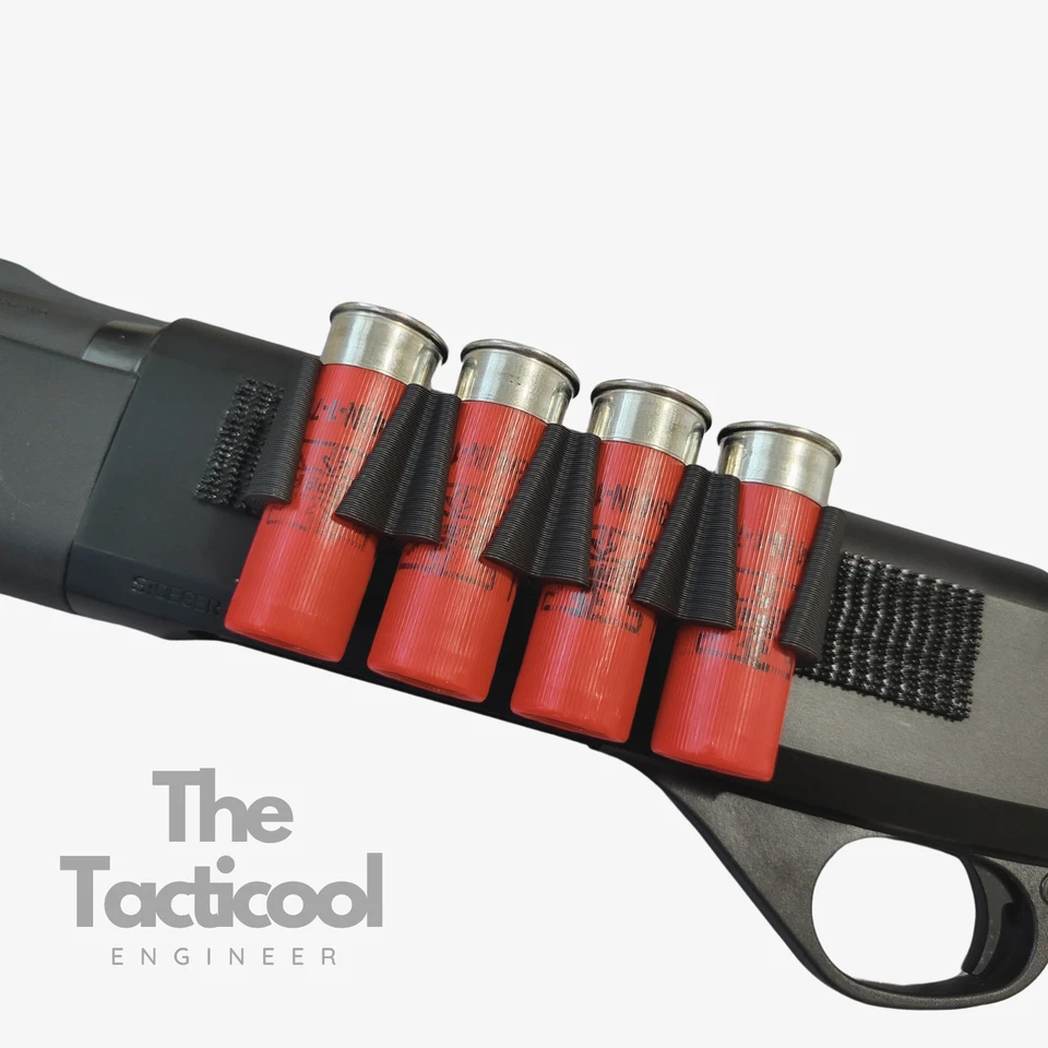 PROTOLAYERS 12 Gauge 4x Tactical Side Shell Holder for Benelli, Remington, Mossberg Shotguns