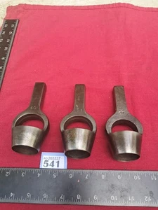 3 x Priory Vintage Leather Wad Punches 40mm 39mm 38mm Metric In Superb Condition - Picture 1 of 23