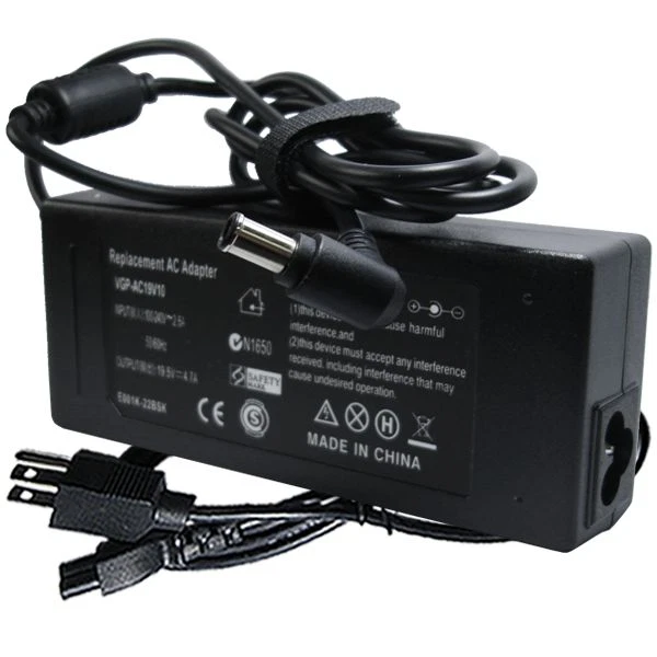 AC ADAPTER CHARGER FOR SONY VAIO VGN-CS110E/R VGN-FW351J/H VGN-FE855E - Image 1 of 1