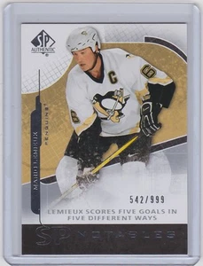 2008-09 UPPER DECK SP AUTHENTIC MARIO LEMIEUX UD NOTABLES SP /999 #128 PENGUINS - Picture 1 of 1