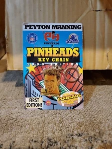 PEYTON MANNING - NEW Pinheads Key Chain First Edition 1999 Colts NFL Quarterback - Picture 1 of 3