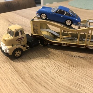 Camion Gmc 950 1949 Semi Remorque americain PORTE VOITURE Vintage Rare NEUF - Foto 1 di 9