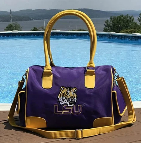 NCAA Deluxe Handbag purse Florida Gators Seminoles LSU TX Tech Raiders TCU NWT Cover