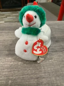 TY BEANIE BABIES JINGLE MINI SNOWGIRL - Picture 1 of 4