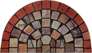 Nicoman Elegant Tile Mat Barrier Doormat (75x44cm), Red Border, condition new bu - Picture 1 of 1