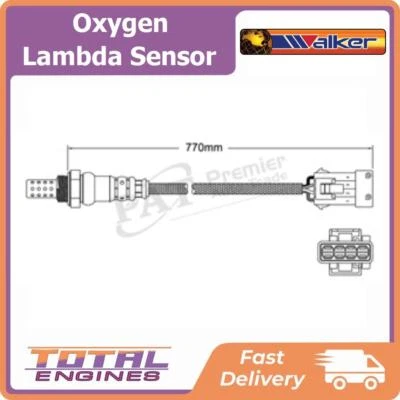 Walker Oxygen Lambda Sensor fits Citroen C4 B7 1.6L 4Cyl EP6CDT - Image 1 of 2
