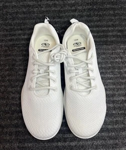 NWT Athletic Works White Lifestyle Jogger Sneakers Shoes Women Size 12 Wide - Picture 1 of 12