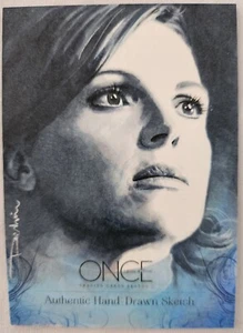 Once Upon A Time Cryptozoic Sketch 1/1 David Desbois Lana Parilla Trading Card - Picture 1 of 3