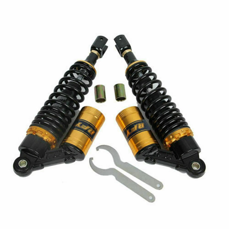 360mm 14'' Universal Motorcycle Rear Shock Absorbers Suspension Fits HONDA 1Pair - Image 1 of 4