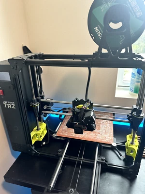 LulzBot TAZ 6 3D Printer - Black/Green - Image 1 of 4