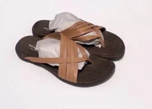 Merrell Women's District Mahana Post Sandal Natural Tan Bronzage J97324 Size 8 - Picture 1 of 11