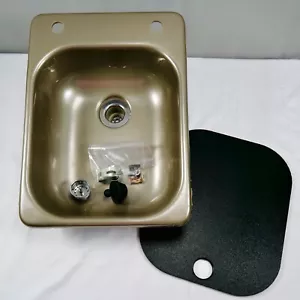 Fregadero Travel Star 2016 con cubierta de tabla de cortar negra soportes de tapones de drenaje - Imagen 1 de 24