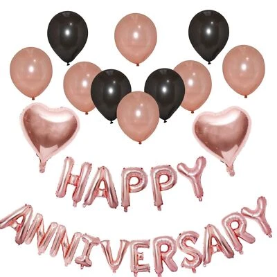 16"Happy Anniversary Foil Balloons Wedding theme Anniversary Confetti BalloonsUK - Image 1 of 4
