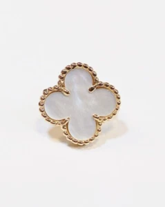 Original Single Van Cleef & Arpels Earring Vintage White MOP 18k Yellow gold - Picture 1 of 5