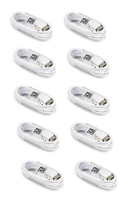 10x OEM Type C Fast Charge Cable Cord USB-C for Samsung Galaxy A10E A20 S9 White - Picture 1 of 1