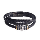 Love You Forever Leather Braided Bracelet Wristband Jewelry Gift Unisex Men पैं