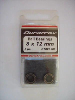 DuraTrax DTXC1581 Sealed 8x12mm Chrome Steel Ball Bearings (2) - Image 1 of 3