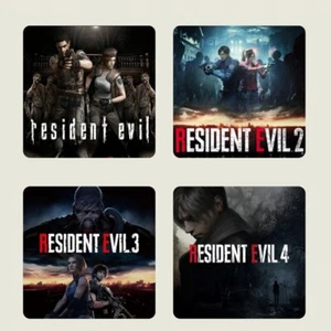 Resident Evil 4 Coaster Set Console Games PlayStation Xbox Jill Valentine Horror - Picture 1 of 5