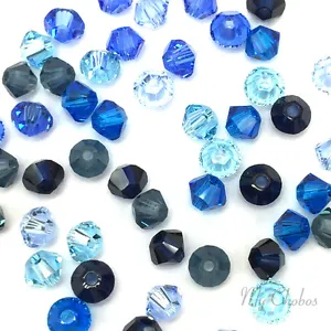 50 Swarovski 5328 Crystal XILION Bicone Beads Assorted Mixed *Pick Size & Color - Picture 1 of 16