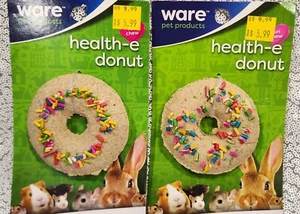 Ware Health-E Fiber-Rich Hay 2 Piece Donut Small Pet Treats Rabbit Hamster Mice - Picture 1 of 4