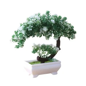 1*Fake Artificial Green Plant Bonsai Pot Simulation Pine Tree Home Office Decor - Picture 1 of 5